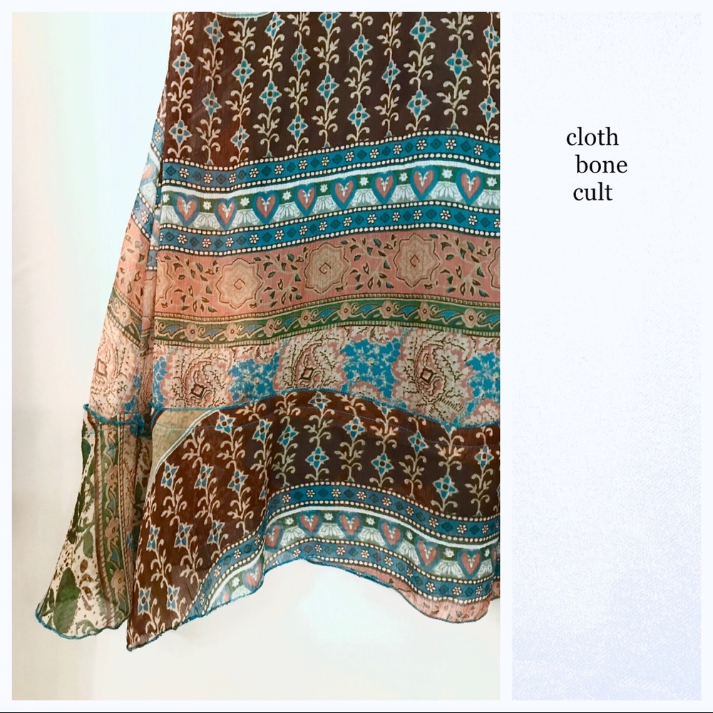 Light & Flowy Jewel-Tone Boho DRESS - Picture 5 of 8